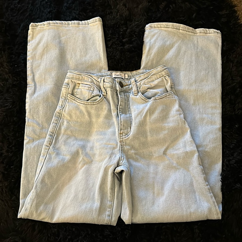 Light Wash Wide Leg Jeans